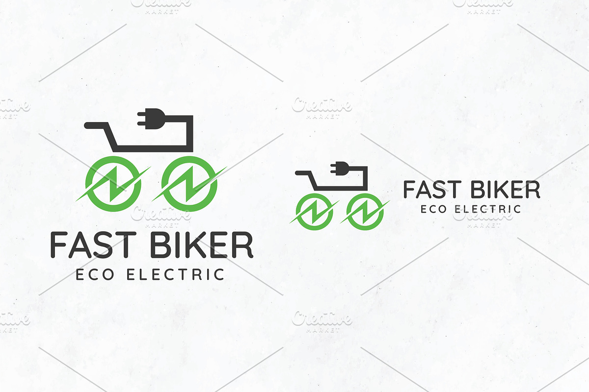 Fast Biker - Eco & E-Bike Logo, a Branding & Logo Template by Creattlle (Photo 1 of 4)