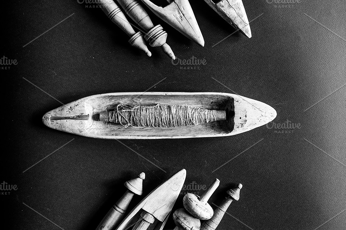 hand weaving tools, vintage loom, an Industrial Photo by VetalStock (Photo 9 of 11)