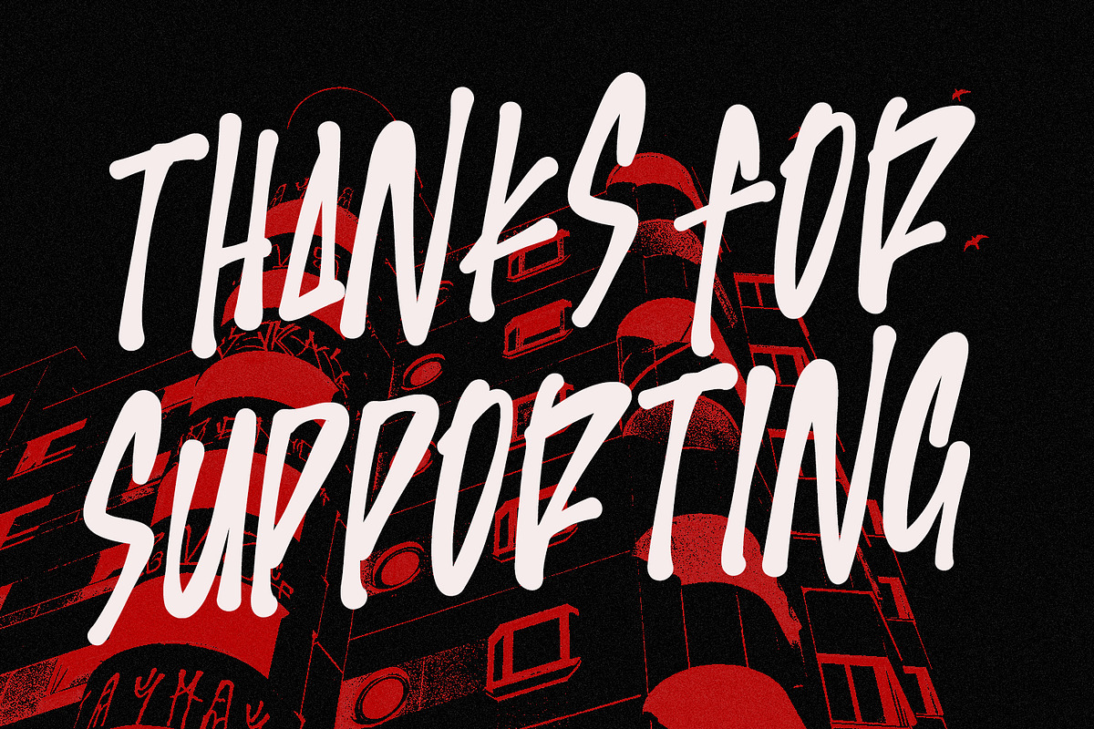 Klowin Beruar Bold Energetic Brush, a Handwritten Font by Maulana Creative (Photo 4 of 7)