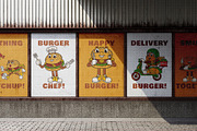 Groovy Burger Illustration, a Food Illustration by Decoconio Design (Thumbnail 7 of 7)