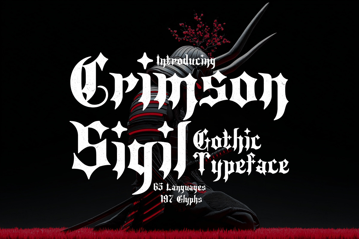 Crimson Sigil - Blackletter Type, a Blackletter Font by HipFonts (Photo 1 of 7)