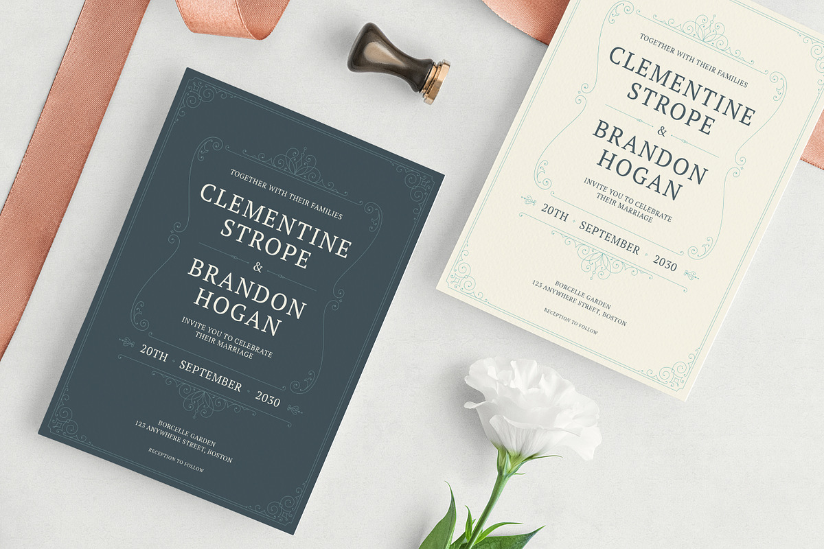 Save the Date Card Canva Template, an Invitation Template by Vasya Kobelev (Photo 2 of 7)