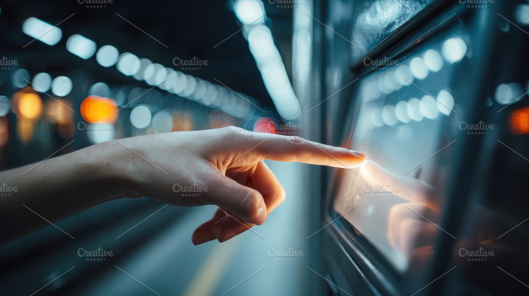 Hand interacting with digital screen, a Photo by Pixeness Studio
