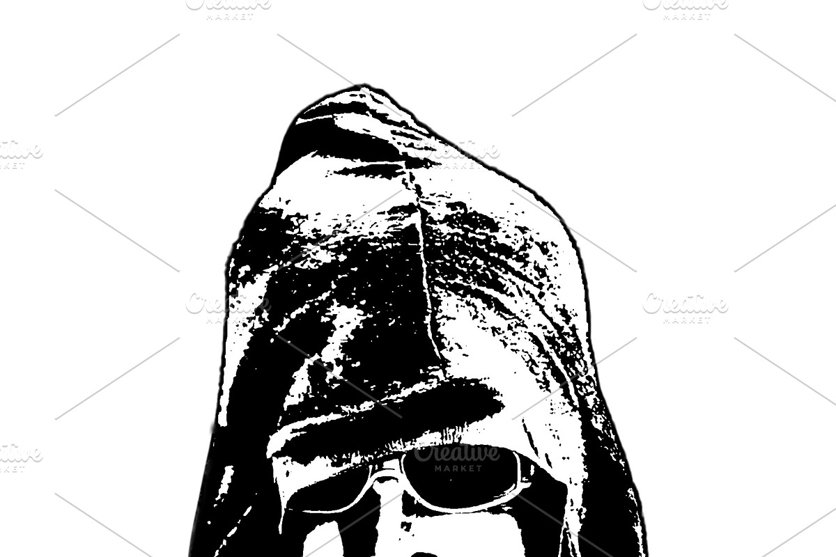 Isolated graphic of woman with hooded sportswear, a Person Illustration by DanFLCreativo