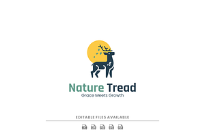 Silhouette Deer Logo Design, a Branding & Logo Template by Artnivora.Std