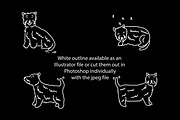 Cute doodle West Highland Terriers, an Animal Illustration by Liz Pengilley Studio (Thumbnail 3 of 4)