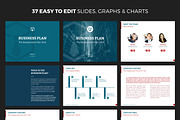 Business Plan PowerPoint Template, a Presentation Template by Wipavee (Thumbnail 4 of 5)