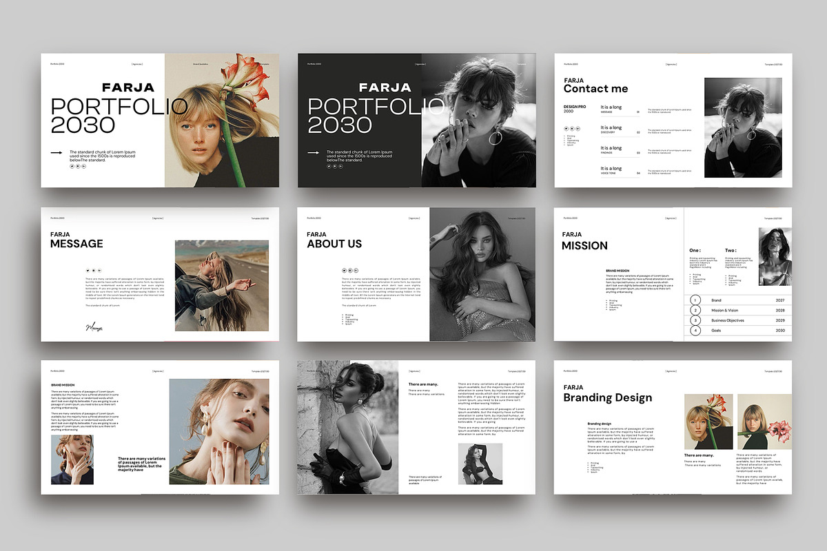 Farja Portfolio Presentation, a Presentation Template by Alvi-Studio (Photo 2 of 8)