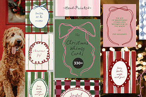 Christmas Whimsy Cards & Frames, a Background Graphic by Lana Elanor