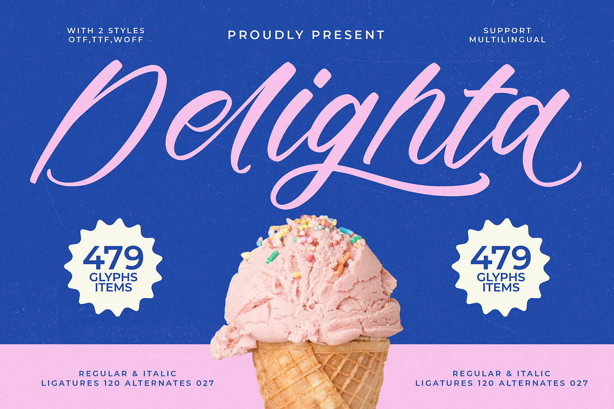 Delighta Modern Handwritten Font, a Script Font by stylishtype.co (Photo 1 of 15)