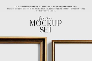 2:3 Metallic Frame Mockup Set 02