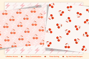 Cherry Wrapping Paper Templates, a Stationery Template by Hell Yeah Designs (Thumbnail 5 of 7)