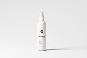 White Plastic Spray Bottle Mockups, a Packaging Mockup by MockupFree.Net (Thumbnail 1 of 7)