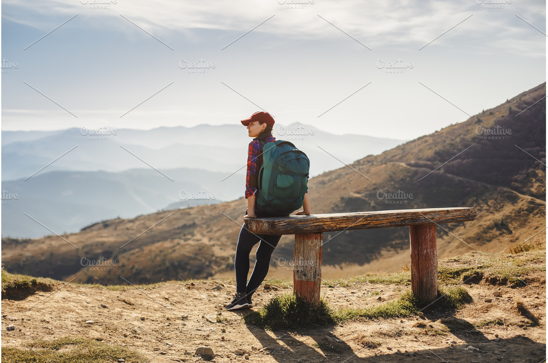 Female Hiker With Backpack in Front, a Sports & Recreation Photo by Emotion photo