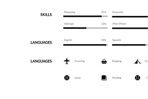 Google Slide Clean Resume/CV