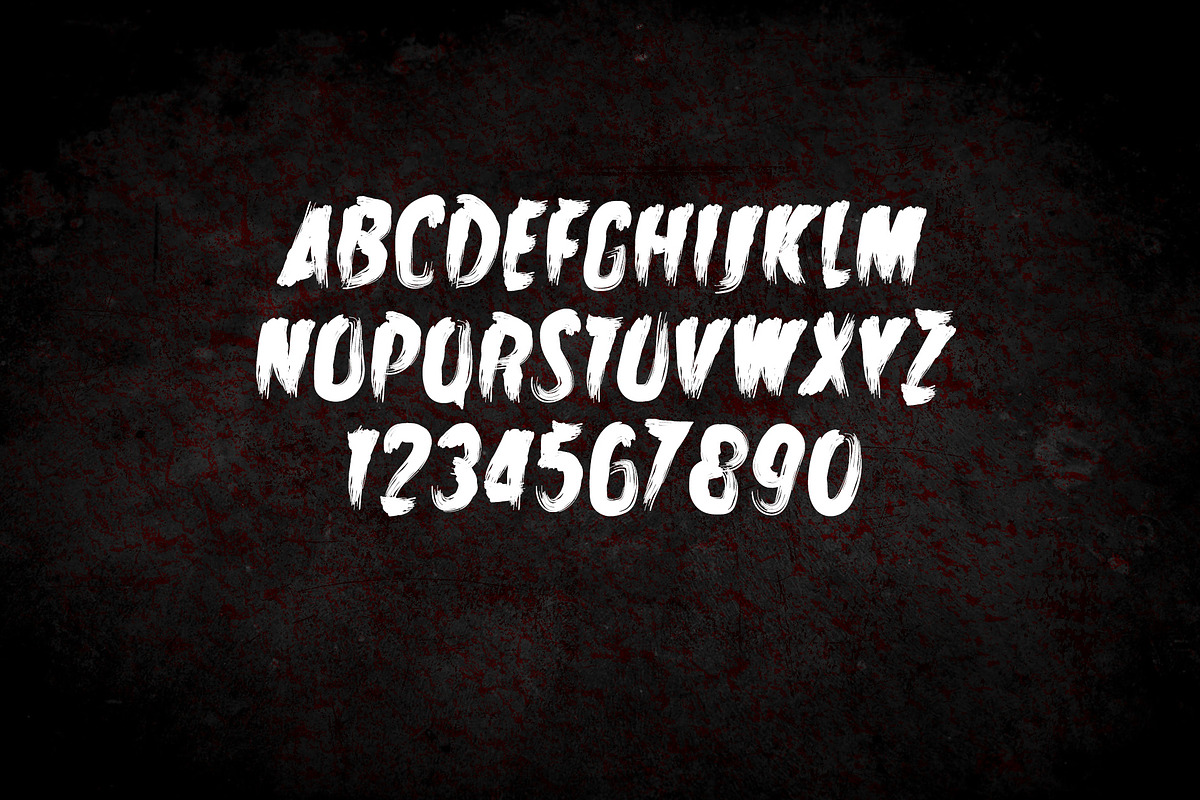 Zombie Attack Halloween Font, a Font by vladocar (Photo 3 of 8)