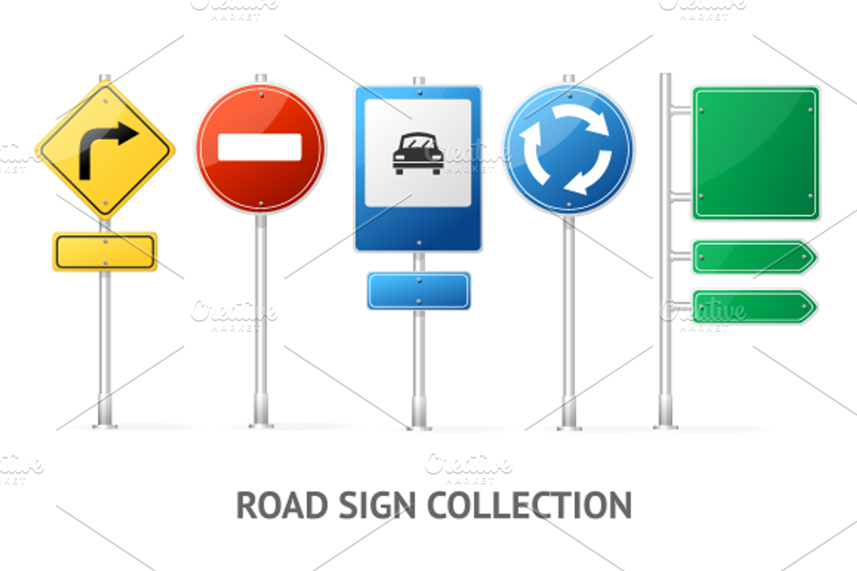 Blank Traffic Sign isolated
