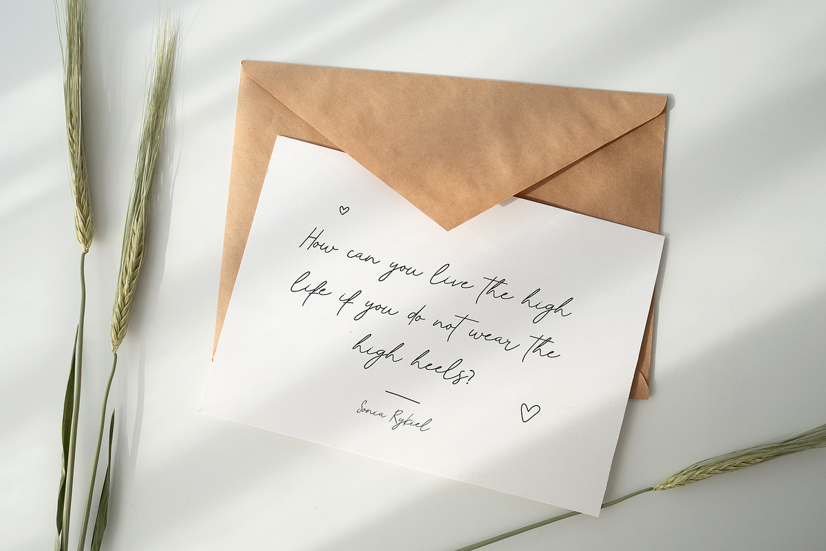 Andino Rasmitha Signature Font, a Script Font by UICreative (Photo 5 of 10)