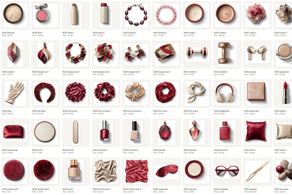 Self-Care Luxe PNG Objects, an Object Graphic by Iconogenic (Photo 2 of 6)