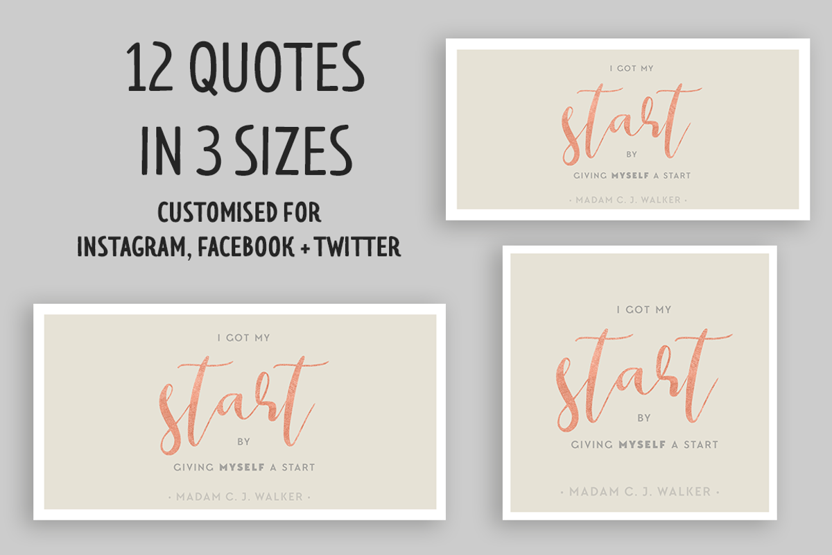 Wonderful Women Social Media Quotes, a Templates & Theme by Garlic Friday Design (Photo 3 of 6)