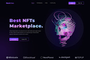 NextGen NFT Market Figma Template, a Websites & App Template by TemplatesJungle (Thumbnail 3 of 24)