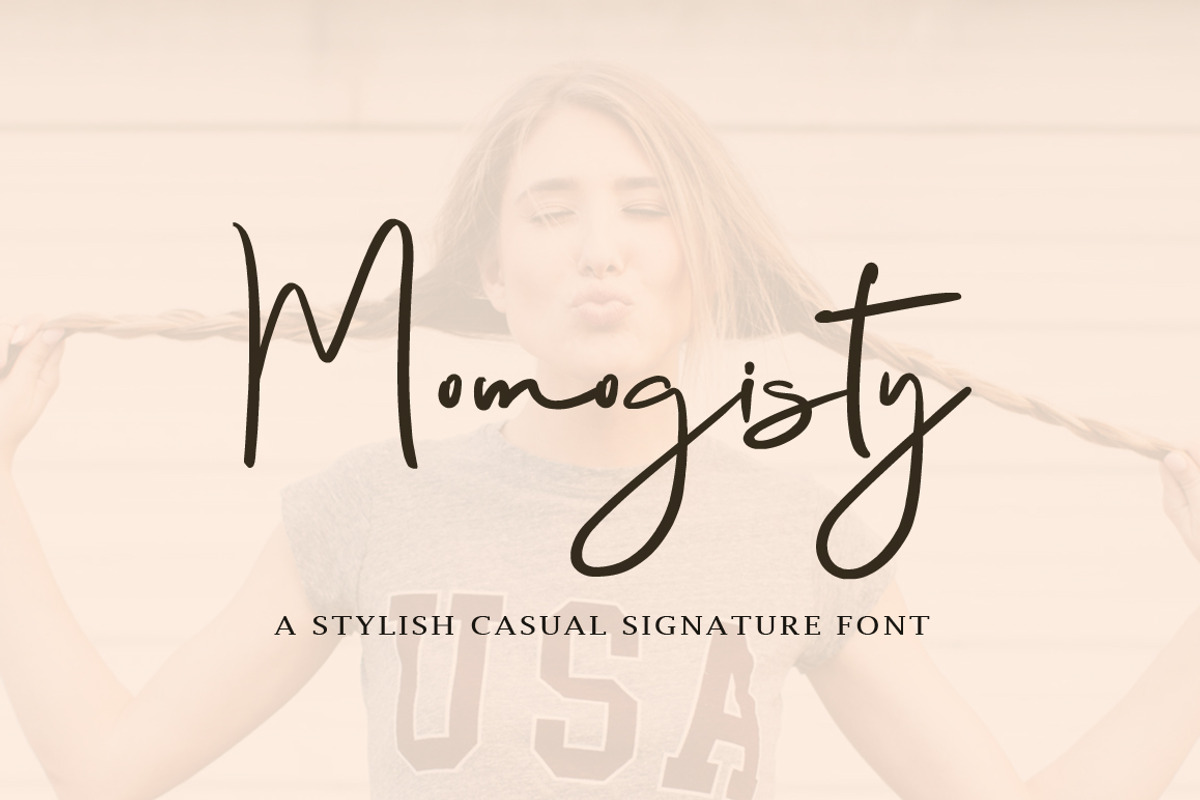 Momogisty - Signature Font, a Handwritten Font by Face Lab (Photo 1 of 6)