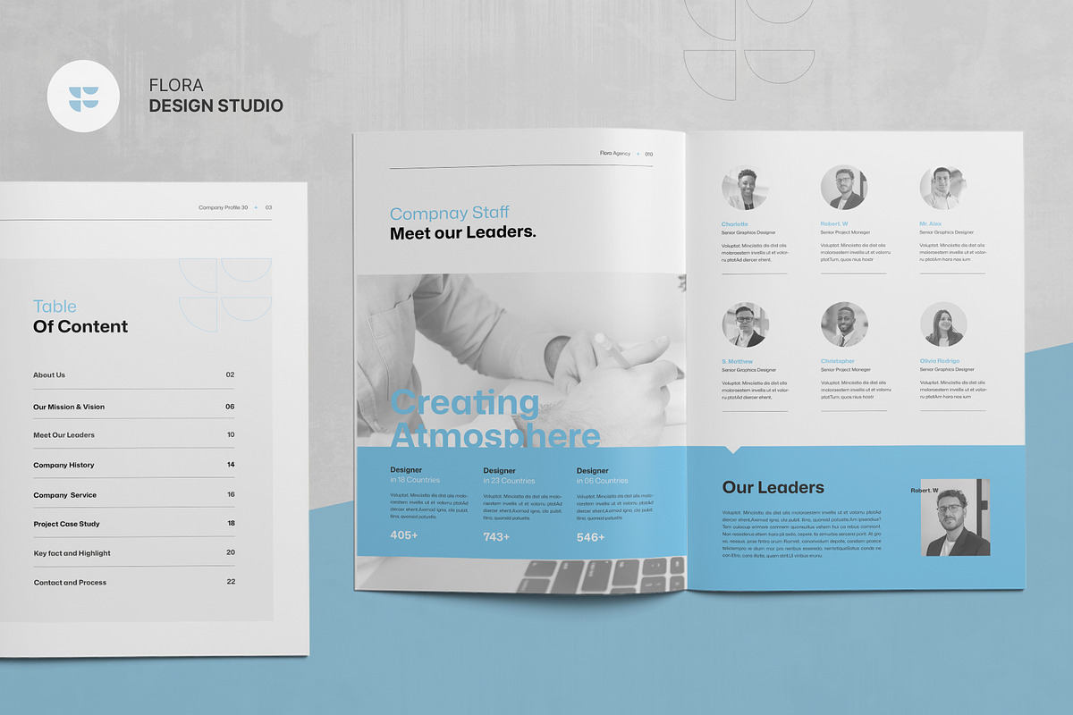 FLORA | Company Profile Template, a Brochure Template by KreateTribe (Photo 7 of 11)