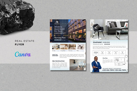 Canva Real Estate Flyer Template, a Flyer Template by Ahsanjaya