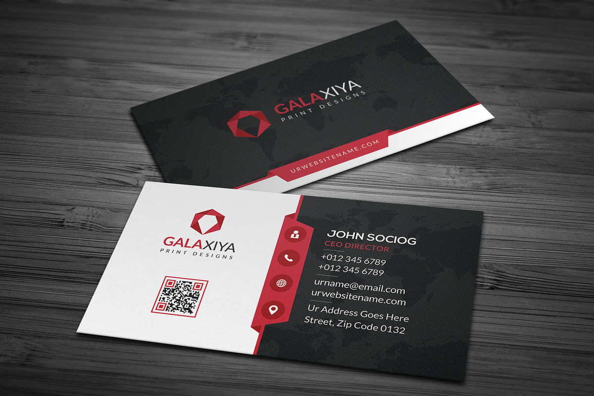 Modern Corporate Business Cards, a Business Card Template by Galaxiya (Photo 5 of 8)