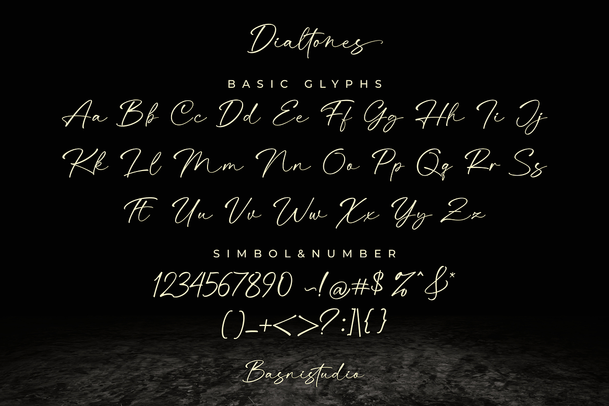 Dialtones - Casual Handwritten Font, a Handwritten Font by Basnistudio (Photo 11 of 14)
