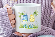 Summer Laundry Day Clipart, an Illustration by DreamCafeArt (Thumbnail 5 of 8)