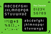 Pixo – Retro Pixel Display Font, a Sans Serif Font by Brand Earth (Thumbnail 2 of 6)