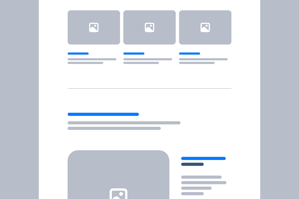 Website Landing Page Wireframe, a Landing Page Template by CreativeShaper (Photo 4 of 6)
