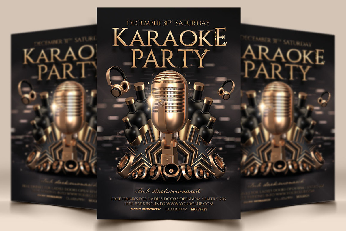 Karaoke Party, a Flyer Template by darkmonarch (Photo 1 of 3)