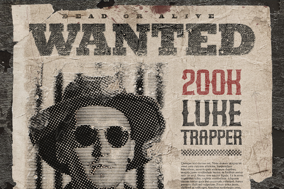Old Wild West Wanted Poster Mock-ups, an Advertising Mockup by Giallo (Photo 21 of 30)