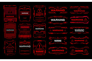 Red warning danger attention, a Technology Illustration by Buch&Bee
