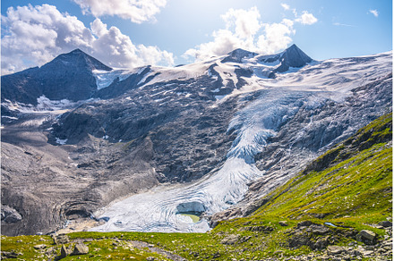 Mountain glacier in Austrian Alps, a Nature Photo by pytyczech