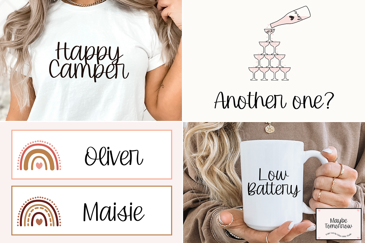 The Cut and Cursive Font Bundle 2, a Script Font by Sofia Skoog (Photo 6 of 11)