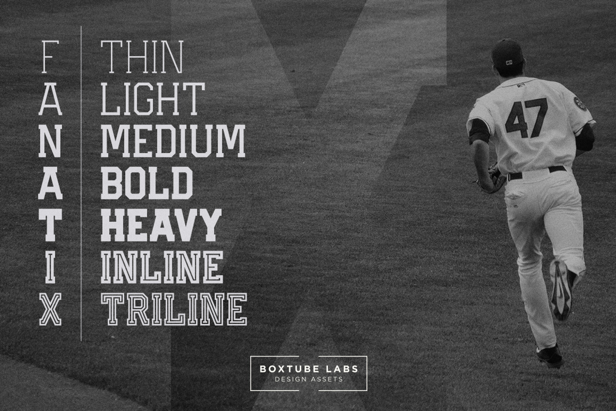 Fanatix - Display Font, a Slab Serif Font by BoxTube Labs (Photo 2 of 4)
