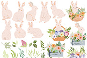 Bunnies + BONUS 85 elements, a Pattern Graphic by Lineli (Thumbnail 2 of 7)