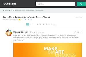 ForumEngine, WordPress Forum Theme