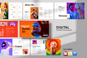 Digital Portfolio Presentation, a Presentation Template by Spark_Creative