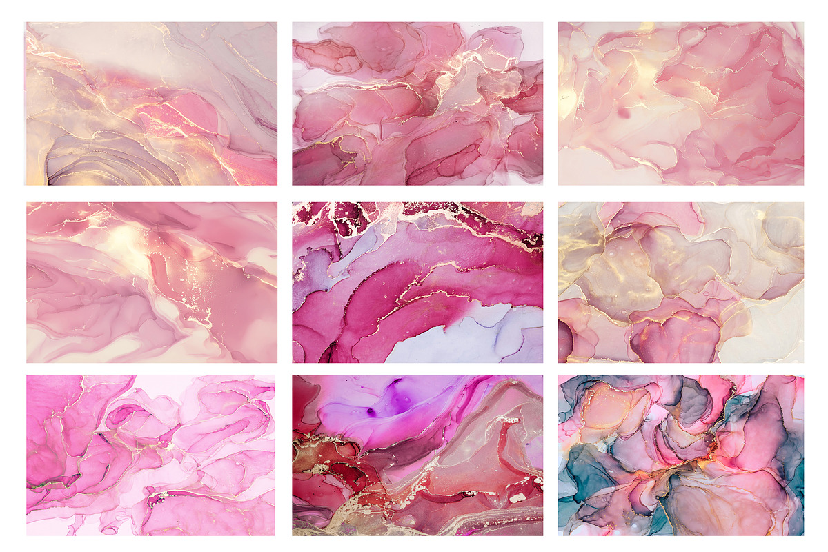 Colorful alcohol ink textures, a Texture Graphic by Anntuan (Photo 24 of 31)