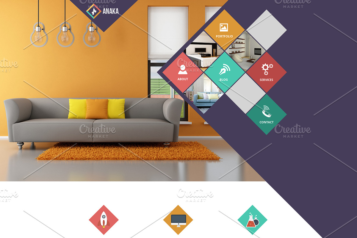 Anaka - PSD One Page Template, a Landing Page Template by Nody4Design (Photo 2 of 4)