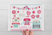 Valentine Retro Technology Clipart, an Illustration by MyClipArtStore (Thumbnail 2 of 2)