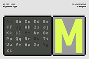 GC 707 Mono - Modern Monospace, a Sans Serif Font by Glyphonic (Thumbnail 2 of 16)