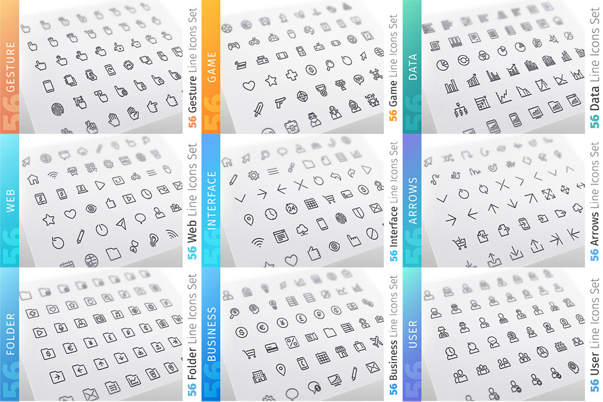 UI 700+ Line Icons Bundle, an Outline Icon by Voysla's Shop (Photo 6 of 8)