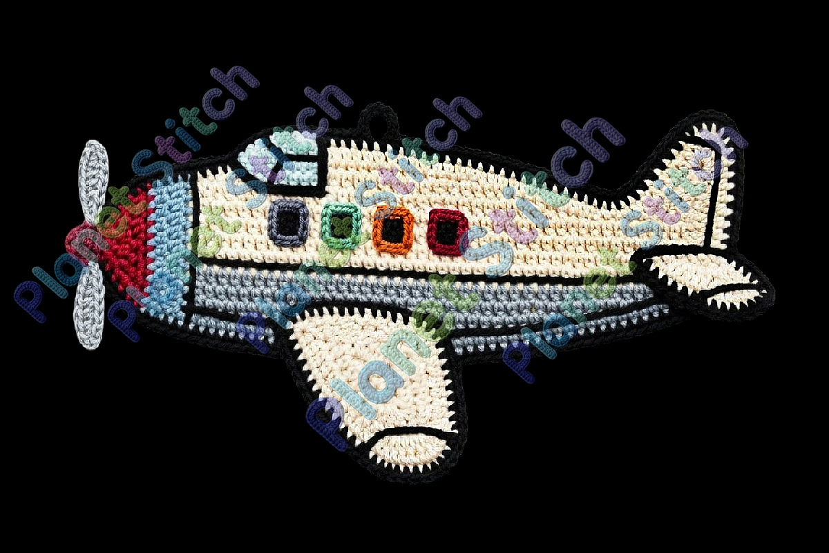 Crochet Airplane Clipart Bundle, an Object Illustration by Atelier Nocturne Graphic (Photo 5 of 5)