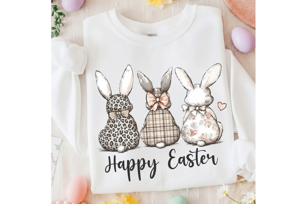 Happy Easter PNG Coquette Easter Bun, an Illustration by designcity5 (Photo 4 of 9)