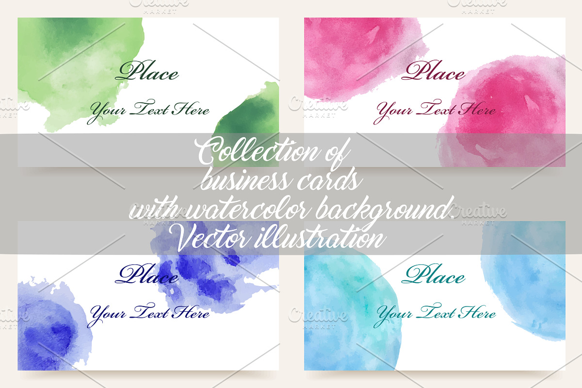 Set of business card templates., a Business Card Template by Alonka's Illustrations
